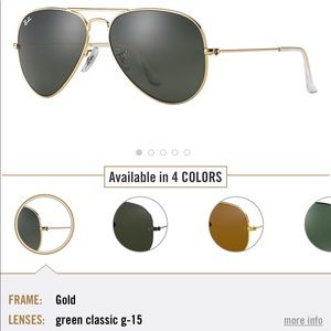 AUTHENTIC RAY BAN AVIATORS